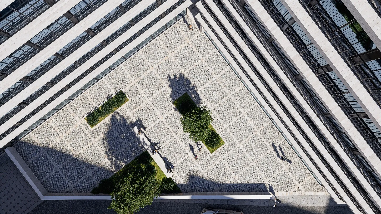 Braga residence courtyard view