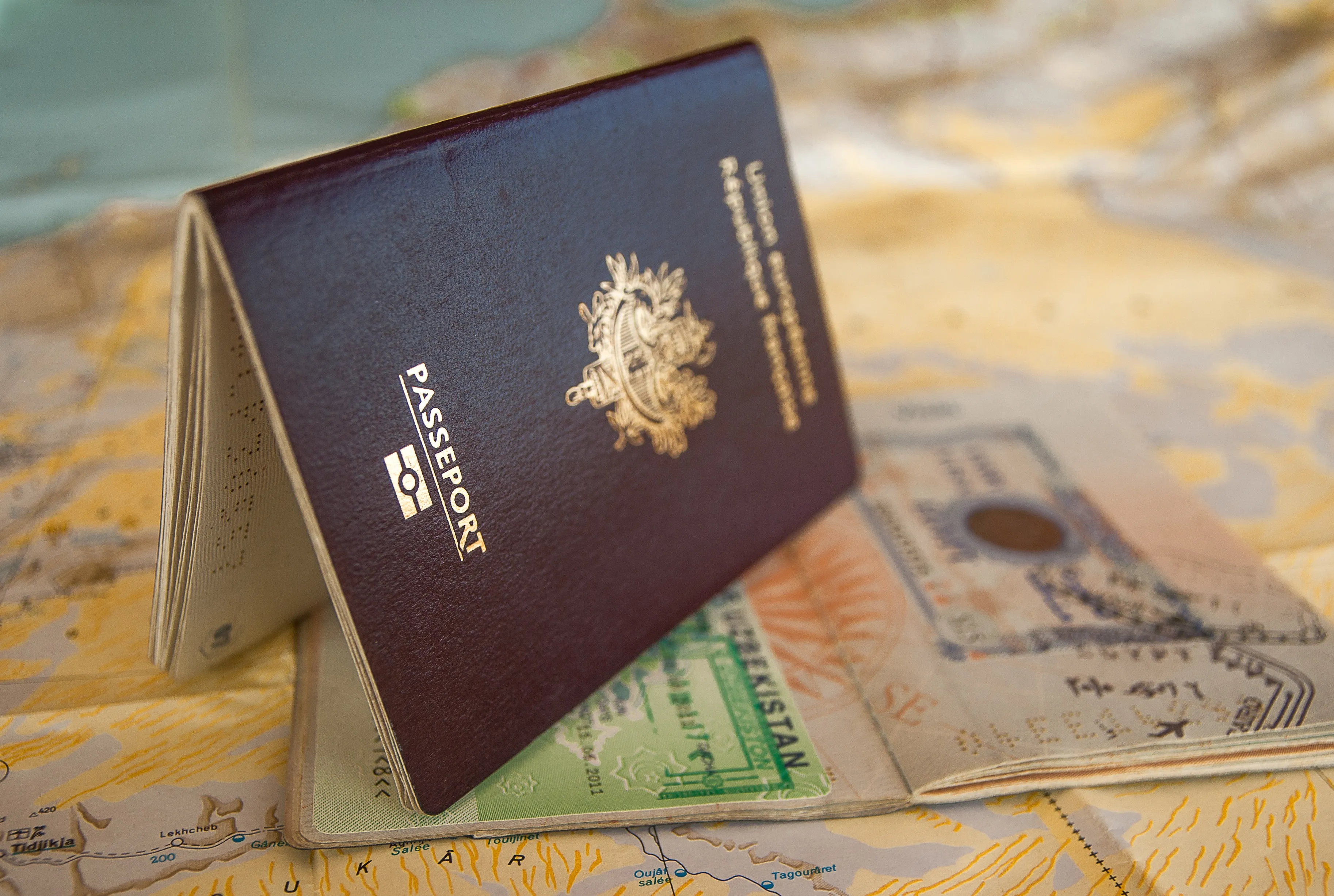 Passport on travel documents